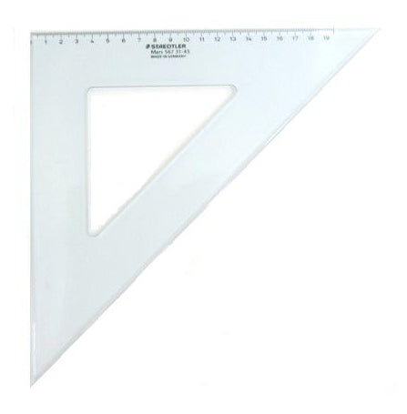 Staedtler Set Square 45 Degrees 31cm