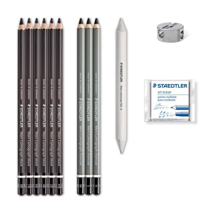 Staedtler Design Journey Set Mixed Charcoal Set 12 SET