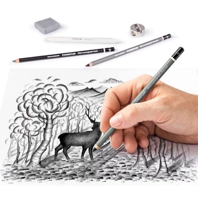 Staedtler Design Journey Set Mixed Charcoal Set 12 SET