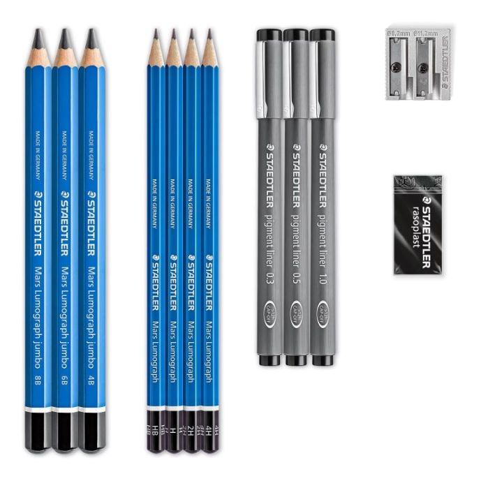 Staedtler Design Journey Set Mixed Sketching Set 12 SET