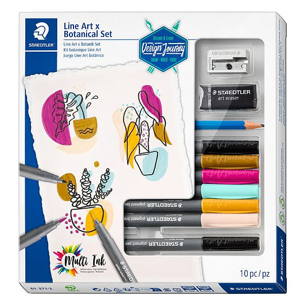 Staedtler Design Journey Set Mixed Line Art Botanical SET