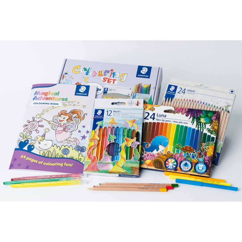 STAEDTLER ACTIVITY COLOURING BOX SET MAGICAL ADVENTURE