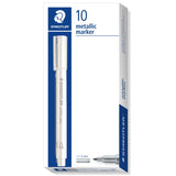 STAEDTLER METALLIC BULLET MARKER WHITE