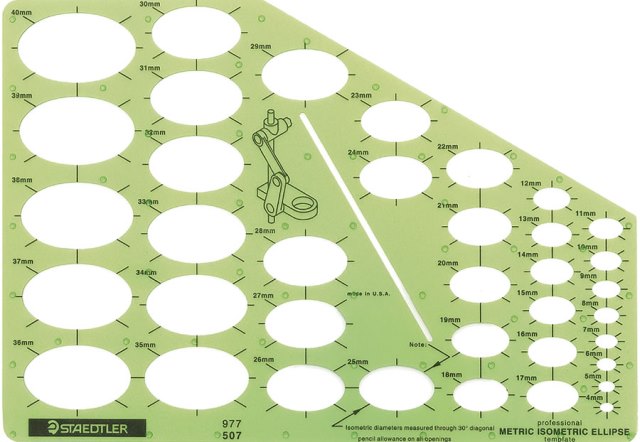 Staedtler Isometric Ellipse Drafting Template