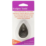Sculpey Premo Metal Cutters Tear Drop 6 Pieces SET