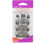 Sculpey Premo Metal Cutters Mini 12 Pieces