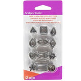 Sculpey Premo Metal Cutters Mini 12 Pieces
