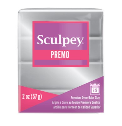 Sculpey Premo Polymer Clay Silver 57g