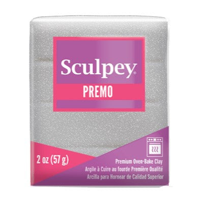 Sculpey Premo Polymer Clay White Gold Glitter 57g