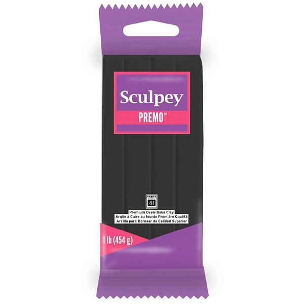 Sculpey Premo Polymer Clay Black 454g