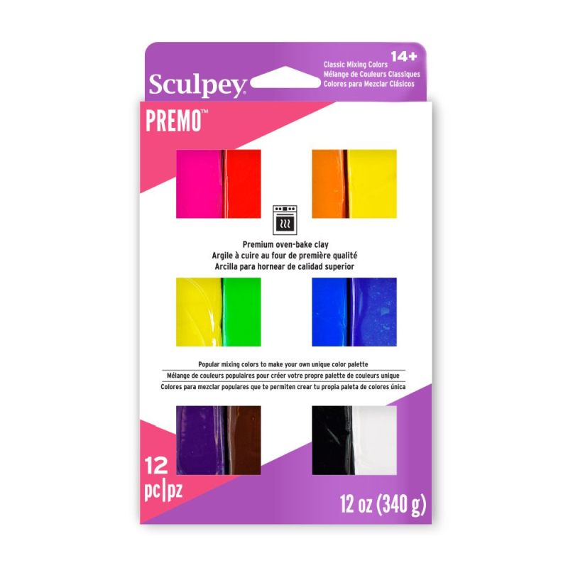 Sculpey Premo Polymer Clay Classic Set 12 SET