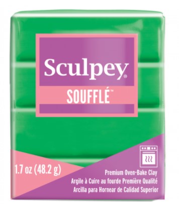 Sculpey Souffle Polymer Clay Shamrock Green 48g