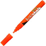 Texta Liquid Chalk Wet Wipe Marker Orange 4.5mm