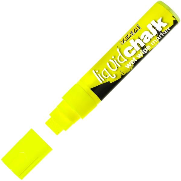 Texta Liquid Chalk Wet Wipe Marker Yellow 15mm
