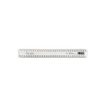 Taurus Plastic Ruler Clear 300mm