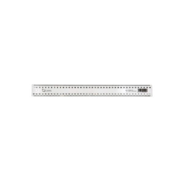 Taurus Plastic Ruler Clear 400mm