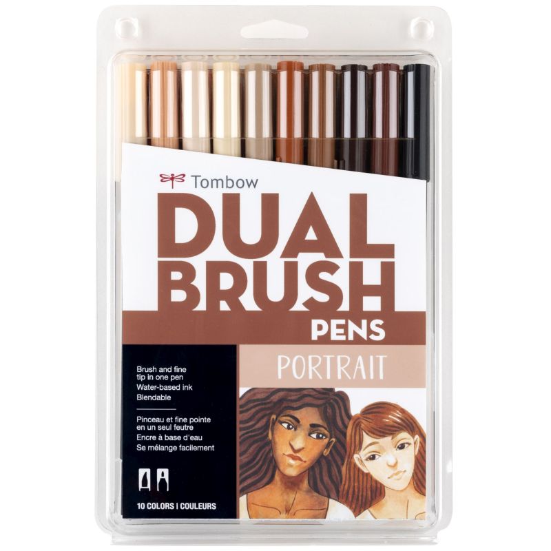 Tombow ABT Brush Marker Portrait Set 10 SET