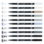 Tombow ABT Brush Marker Gray Scale Set 10 SET