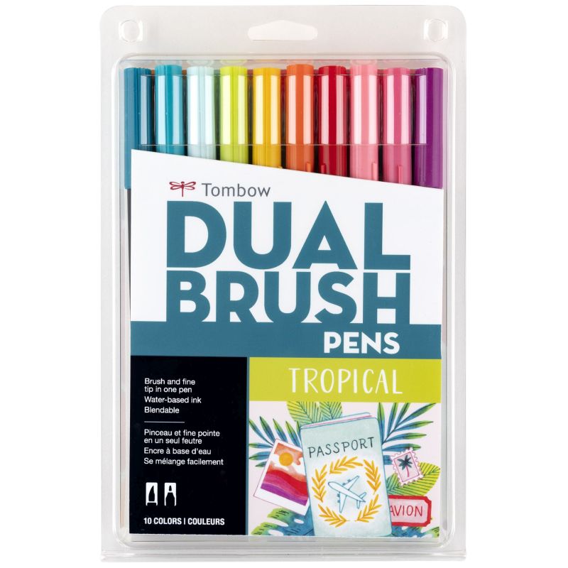 Tombow ABT Brush Marker Tropical Set 10 SET