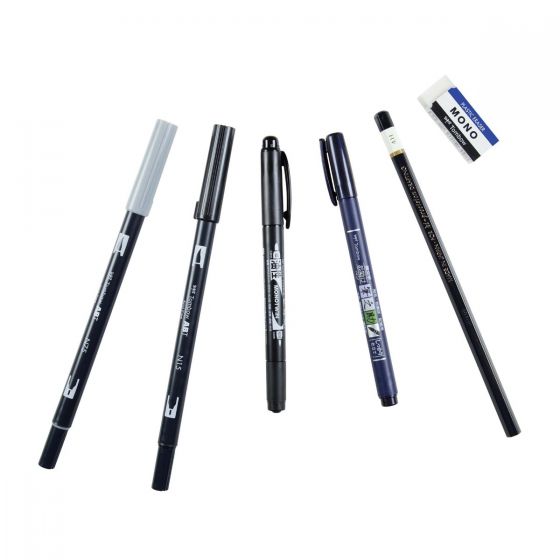 Tombow ABT Brush Marker Beginner Lettering Set SET