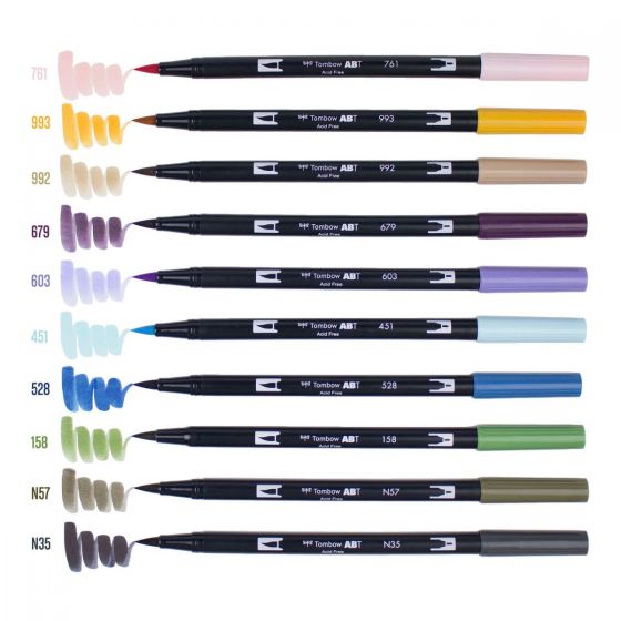 Tombow ABT Brush Marker Desert Flora Set 10