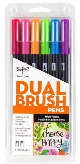 Tombow ABT Brush Marker Brights Set 6 SET