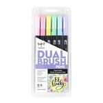 Tombow ABT Brush Marker Pastels Set 6
