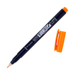 Tombow Fudenosuke Brush Pen Hard Neon Orange