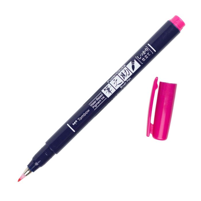 TOMBOW FUDENOSUKE BRUSH PEN HARD PINK