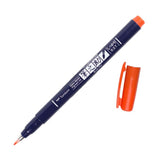 Tombow Fudenosuke Brush Pen Hard Orange