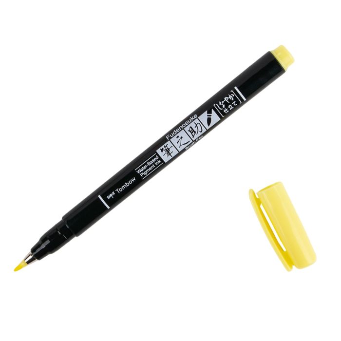 TOMBOW FUDENOSUKE BRUSH PEN SOFT PASTEL YELLOW