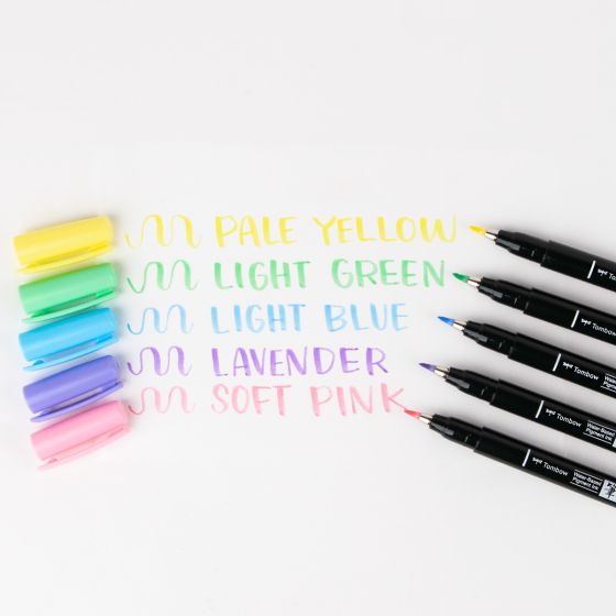 TOMBOW FUDENOSUKE BRUSH PEN SOFT PASTEL YELLOW
