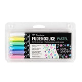 Tombow Fudenosuke Brush Pen Soft Pastel Set 6 SET