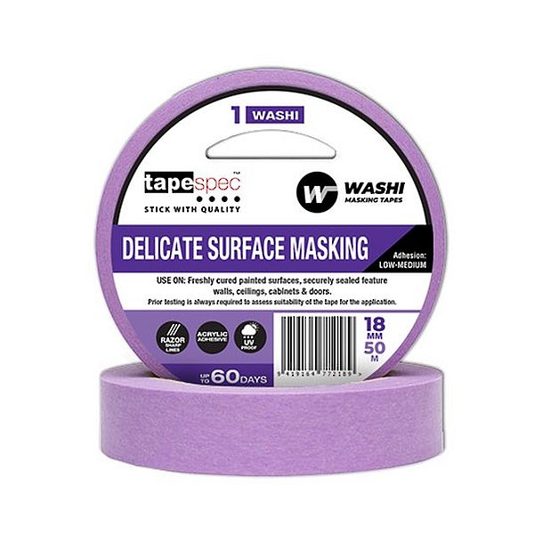 TapeSpec Washi Delicate Masking Tape Purple 6mmx50M
