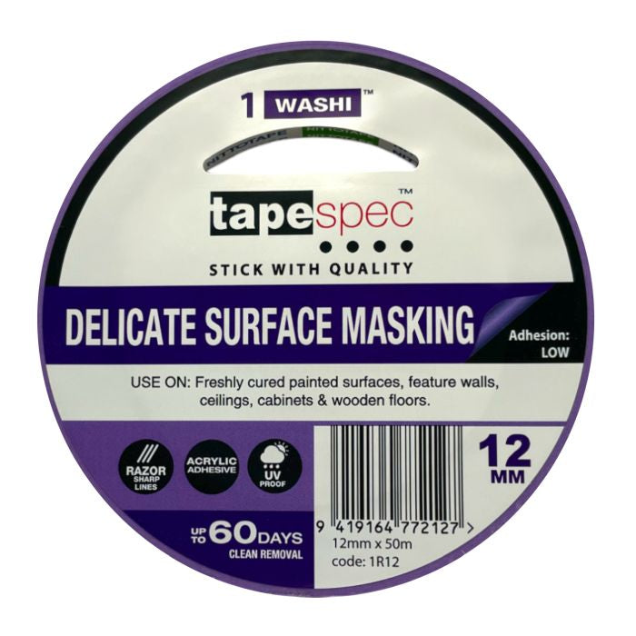 TapeSpec Washi Delicate Masking Tape Purple 12mmx50M