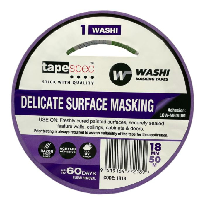 TapeSpec Washi Delicate Masking Tape Purple 18mmx50M