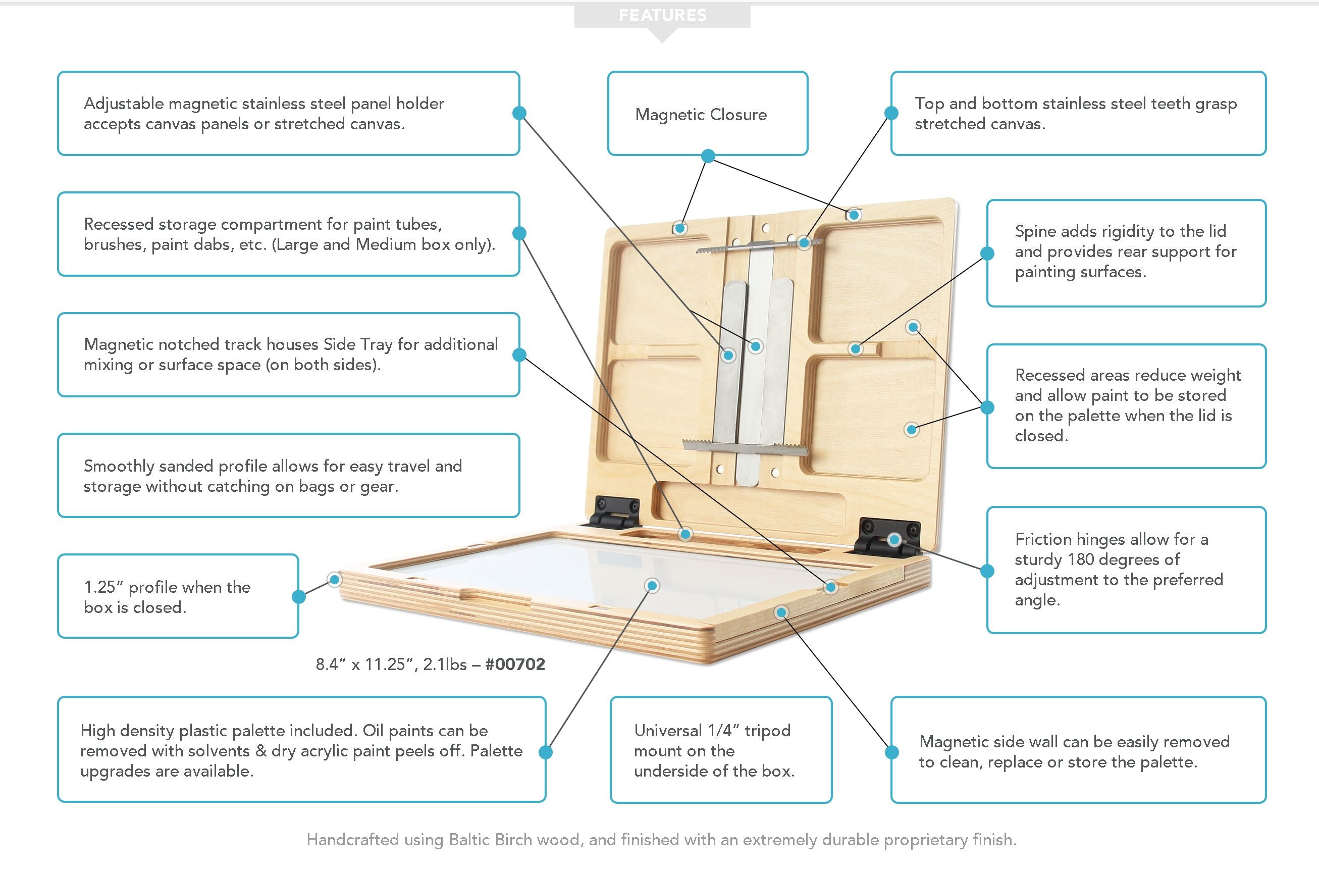 UGo Plein Air Pochade Box 8.4x11.25"
