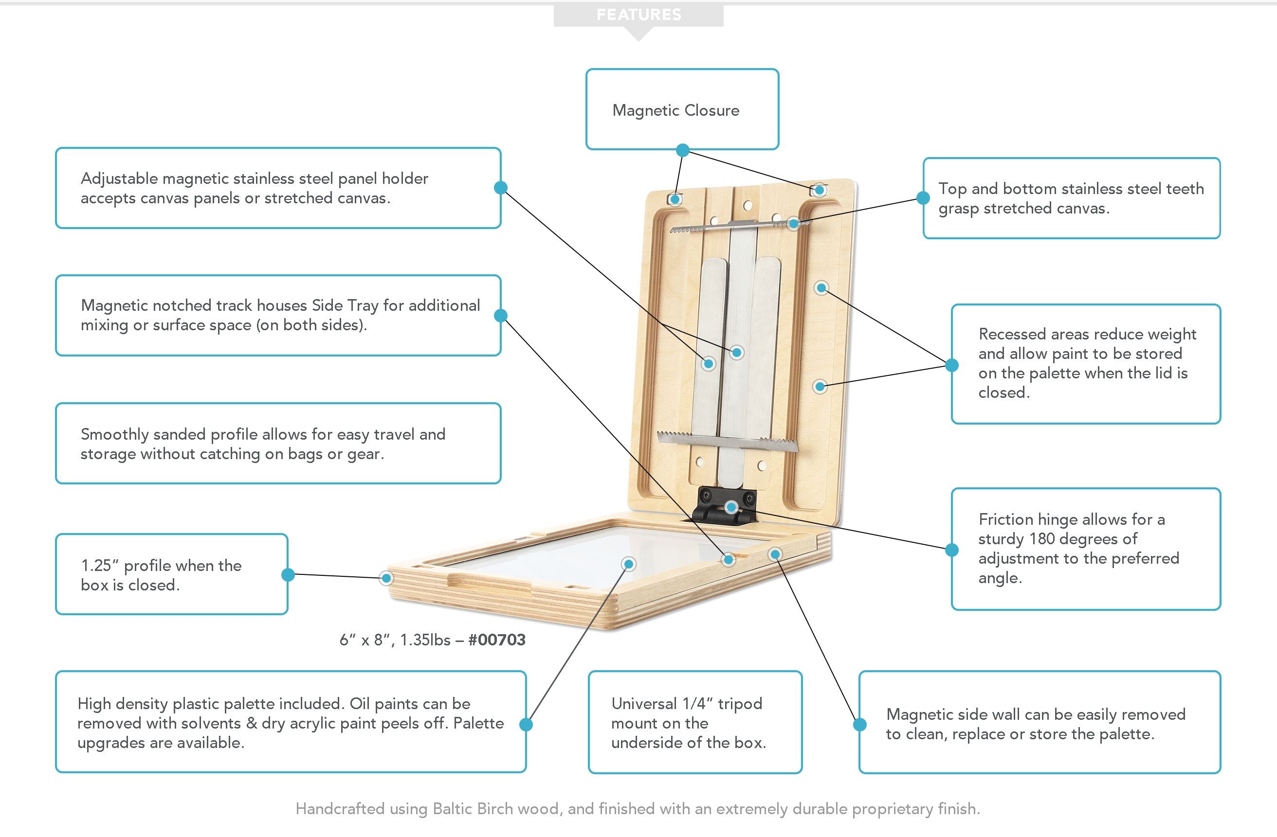 UGo Plein Air Pochade Box 6x8"