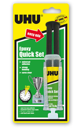UHU Quick Set Syringe Epoxy Glue