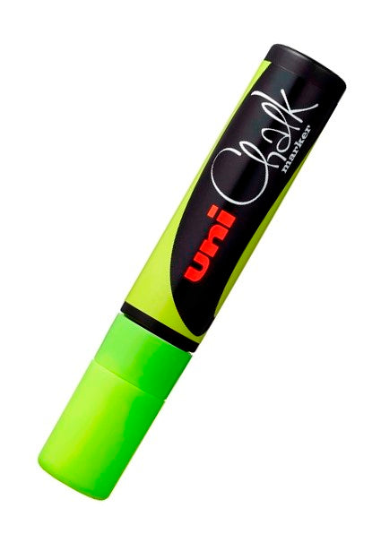 Uni Chalk Marker Fluoro Yellow 8.0mm