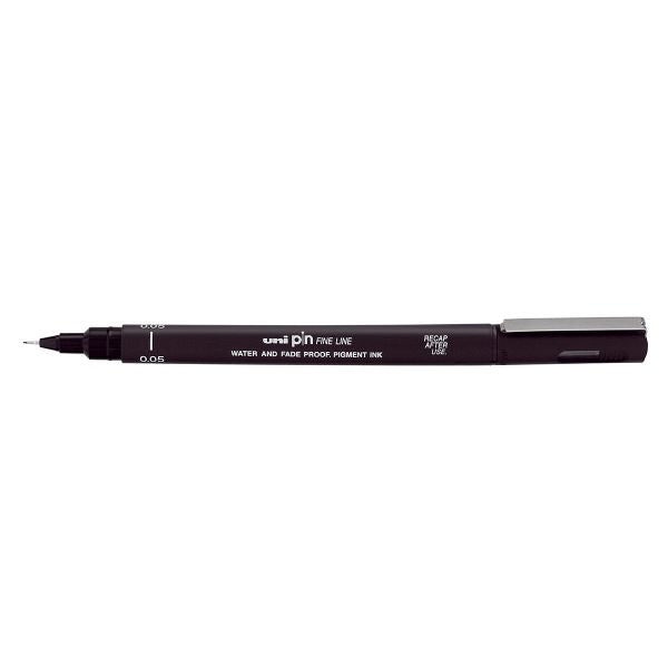 Product image for Uni Pin Fineline Permanent Pen Black