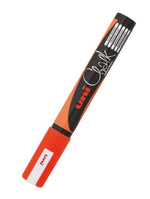 Uni Chalk Marker Fluoro Orange 1.8-2.5mm