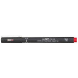 Uni Pin Fineline Permanent Pen Red 0.4mm