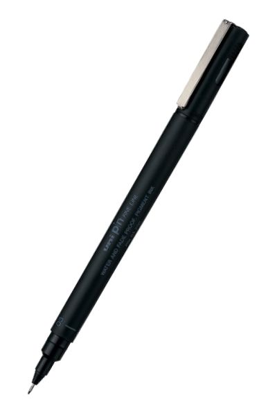 Product image for Uni Pin Fineline Permanent Pen Black