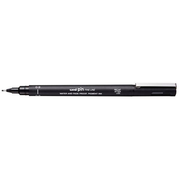 Product image for Uni Pin Fineline Permanent Pen Black