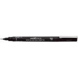 Product image for Uni Pin Fineline Permanent Pen Black