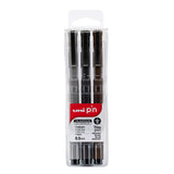 Uni Pin Fineline Permanent Pen 3 Colour Set SET
