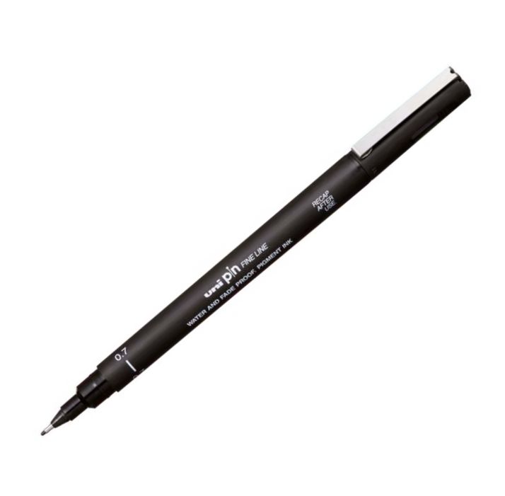 Product image for Uni Pin Fineline Permanent Pen Black