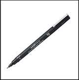 Uni Pin Fineline Permanent Pen Black Brush Tip