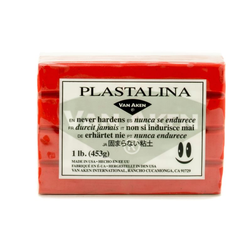 Van Aken Plastalina Modelling Clay Red 453g